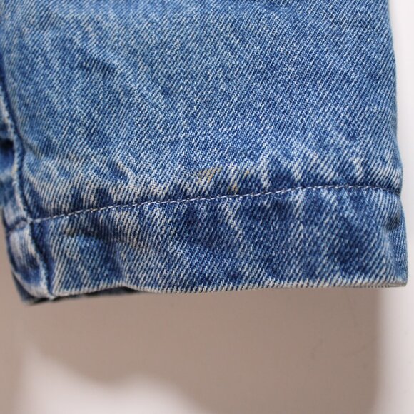 Older Brother Denim Jean Jacket Sherpa Fleece Lined Blue Trucker Coat Warm Cozy - Picture 10 of 12